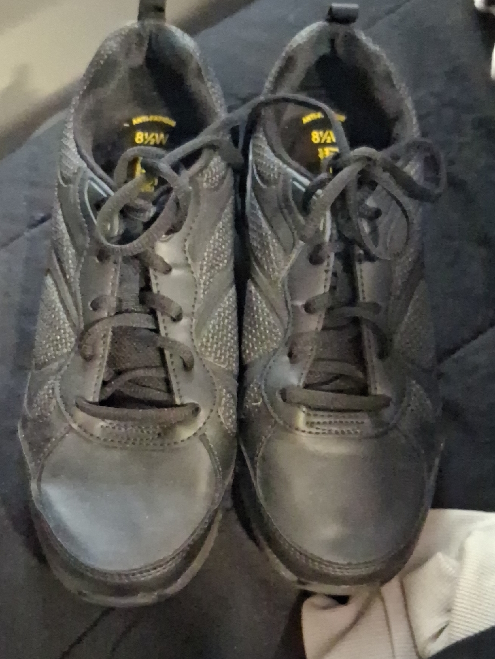 Women's Black Lace-Up Casual Sneakers